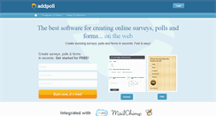 Desktop Screenshot of addpoll.com